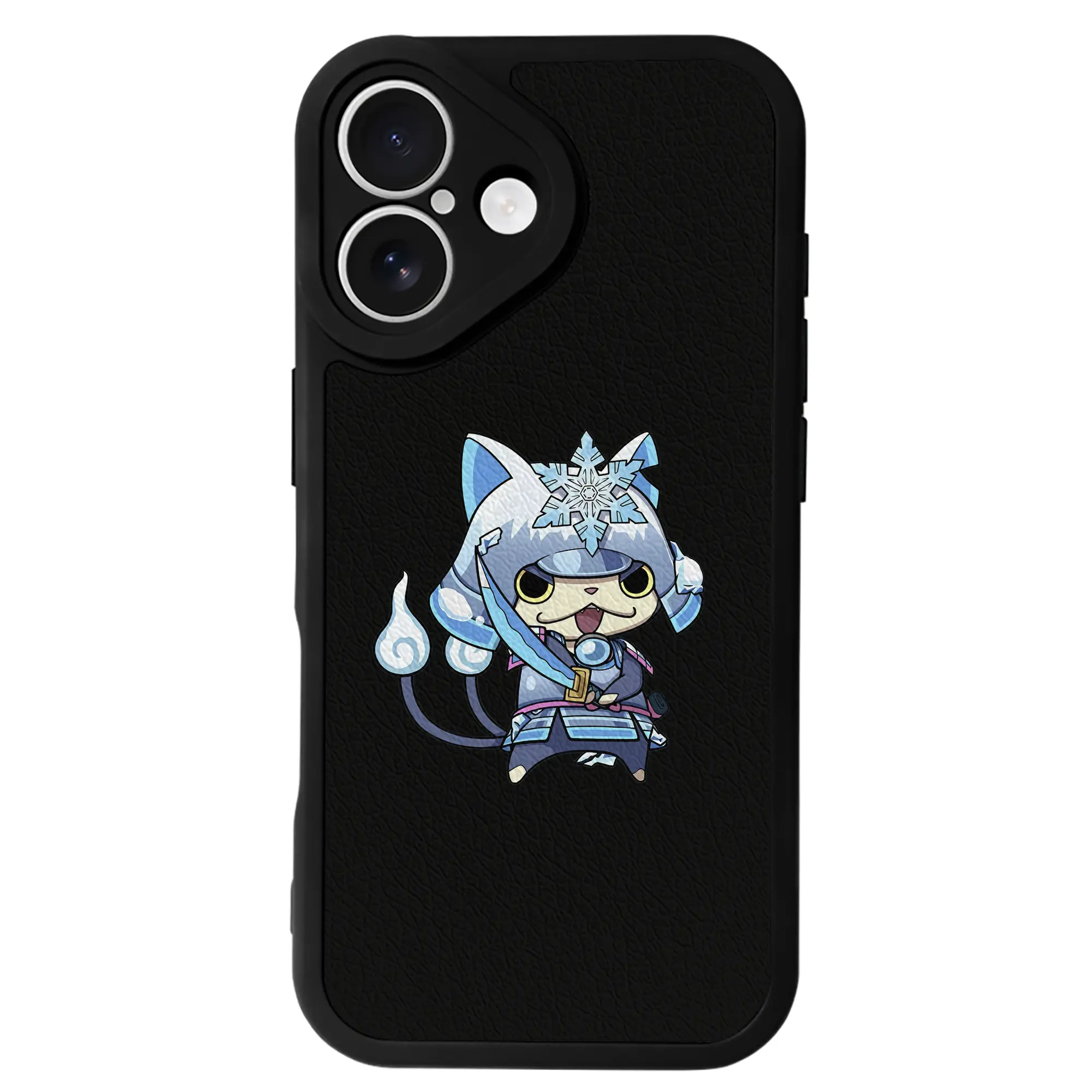 妖怪ウォッチ グッズ,ブシニャン - IPhone 16シリーズ対応 ・ シリコンスマホケース ・ レザー調 ・ 高精度フィット ・ 耐衝撃 ・ ワイヤレス充電対応 ・ 精密カット